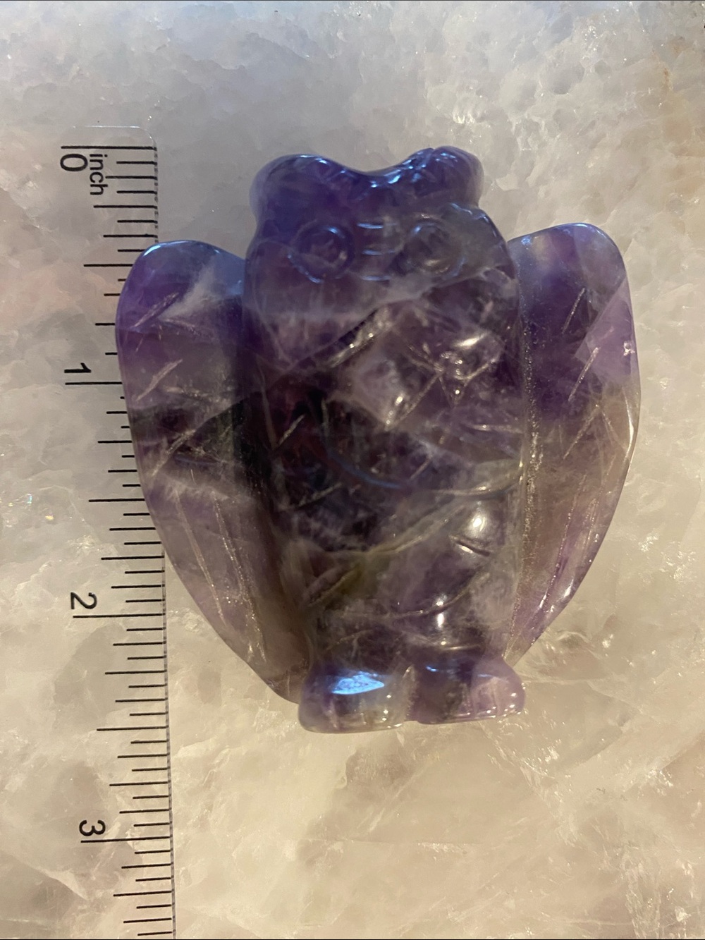 Amethyst Owl Figurine - Picture 5 of 5